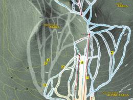 Pistenplan Willamette Pass – Crescent