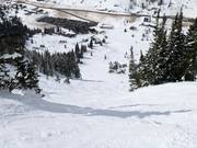 Steiles Gelände ausgehend von der High Traverse (Alf's High Rustler)