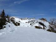 Leichte Piste auf dem Feuerberg Hochplateau