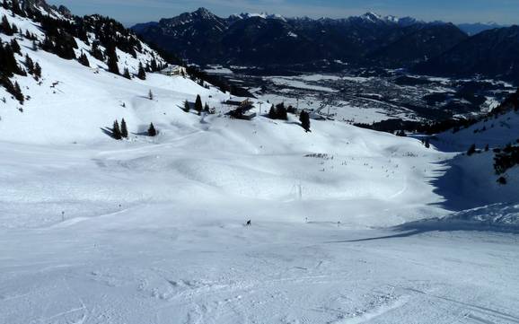 Naturparkregion Reutte: Größe der Skigebiete – Größe Hahnenkamm – Höfen/Reutte