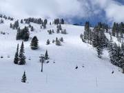 Steile Pisten bei der Sesselbahn Powderhorn II