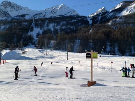 Skigebiete für Anfänger im Département Hautes-Alpes – Anfänger Serre Chevalier – Briançon/Chantemerle/Villeneuve-la-Salle/Le Monêtier-les-Bains