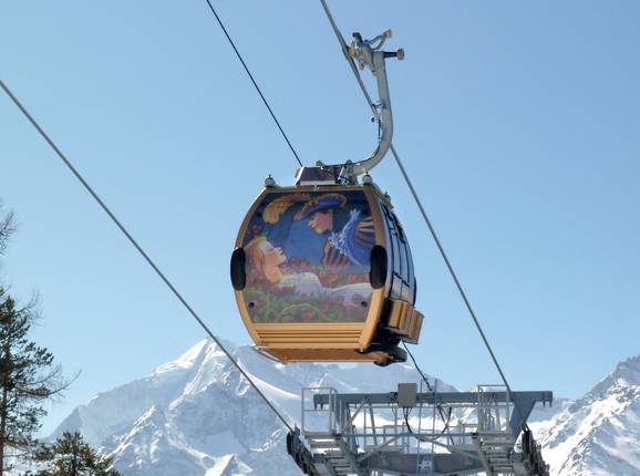 Grächen-Hannigalp (Märchengondelbahn) - 8er Gondelbahn (Ein-Seil-Umlaufbahn)