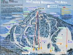 Pistenplan McCauley Mountain