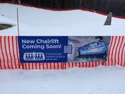 Pipestone Express - 6er Hochgeschwindigkeits-Sesselbahn (kuppelbar) mit Abdeckhauben und Sitzheizung