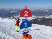 Klare Pistenmarkierung