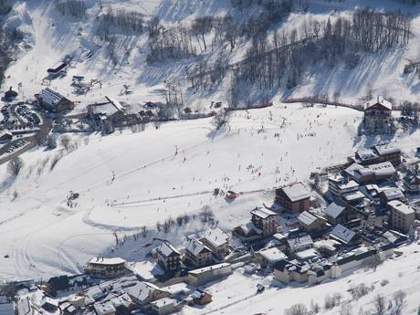 Skigebiete für Anfänger im Arrondissement Saint-Jean-de-Maurienne – Anfänger Les Sybelles – Le Corbier/La Toussuire/Les Bottières/St Colomban des Villards/St Sorlin/St Jean d’Arves