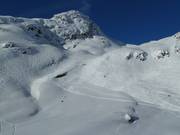 Tiefschneehänge in Stuben