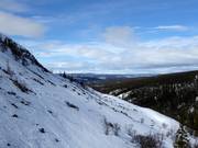 Tiefschneehänge am Hovde