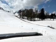 Leichte Piste mit Förderband in Laquette
