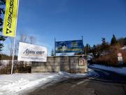 Einfahrt zum Skigebiet Obersalzberg