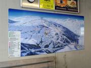 Pistenplan bei der Bergstation der Bergeralm