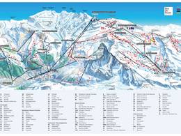 Pistenplan Zermatt/Breuil-Cervinia/Valtournenche – Matterhorn