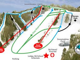 Pistenplan Mt. Crescent