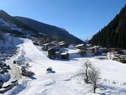 Direkt an der Talabfahrt befinden sich Unterkünfte