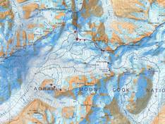 Pistenplan Ben Ohau Heli Skiing