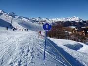 Ausschilderung der einzelnen Pisten