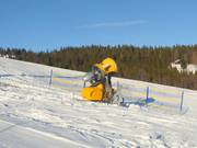 Leistungsfähige Schneekanone auf der Postalm