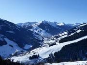 Blick auf Hinterglemm und Zwölferkogel
