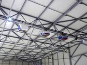 Beschneiungsanlage in der Skihalle