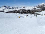 Leichte und breite Piste am Quarter Dollar