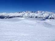 Speicherteich im Skigebiet Bellwald