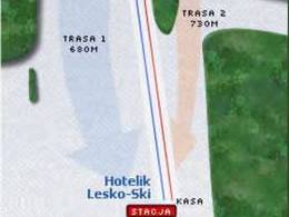 Pistenplan Lesko-Ski – Weremień