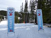 Rennstrecke für Kinder im Skigebiet Åre