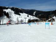 Übungspiste im Tal in St. Oswald