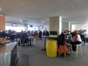 Gemütliches Beisammensitzen in der Lodge