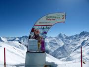 Ausschilderung Duty Free Run nach Samnaun