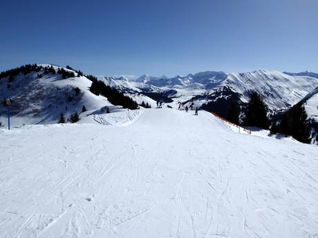 Skigebiete für Anfänger im Espace Mittelland – Anfänger Rinderberg/Saanerslochgrat/Horneggli – Zweisimmen/Saanenmöser/Schönried/St. Stephan