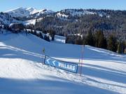 Ausschilderung nach Villars