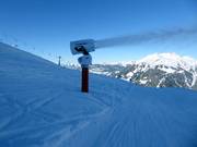 Beschneiung am Hochjoch