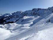 Mittelschwere Abfahrten am Metschstand und Luegli