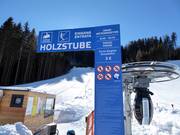 Informationen beim Einstieg Holzstube