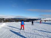 Skiweg von der Bergstation West Express