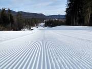 Sehr gute Pistenpräparierung am Skilift Barmsee