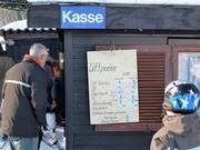 Preisliste an der Talstation