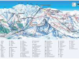 Pistenplan Zermatt/Breuil-Cervinia/Valtournenche – Matterhorn