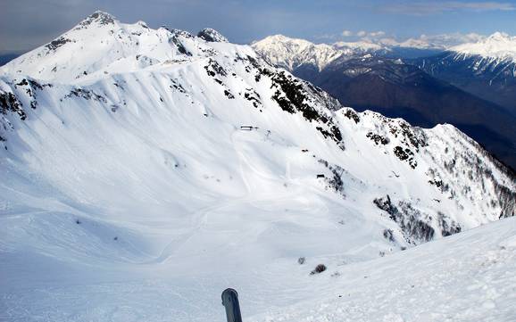 Krasnodar: Größe der Skigebiete – Größe Rosa Khutor