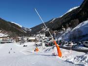 Schneelanze an der Talstation