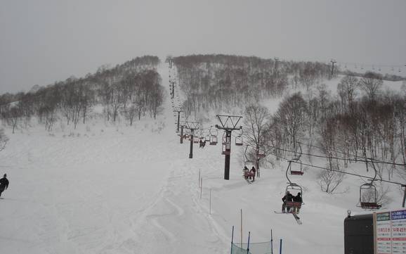 Größter Höhenunterschied im Kiso-Gebirge – Skigebiet Mitsumata/Kagura/Tashiro (Mt. Naeba)