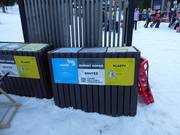 Mülltrennung im Skigebiet Pec pod Sněžkou