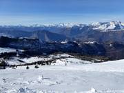 Blick von Fortino in Richtung Dolomiten