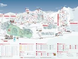 Pistenplan Pal/Arinsal – La Massana