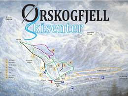 Pistenplan Ørskogfjell Skisenter