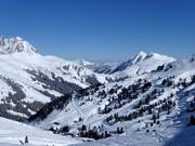 Blick zu den Pisten am Ganzer X-press