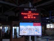 Informationen an der Talstation in Sedrun