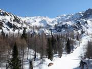 Blick vom Zadnji Vogel zum Šija